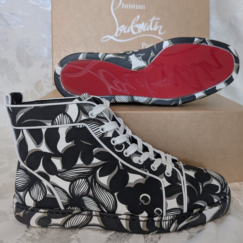 Christian Louboutin Louis Orlato Gomm Petunia High Top Sneakers Mens 44EU/11US
